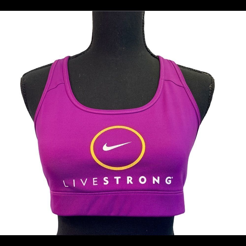 NIKE Live Strong purple sports bra size medium